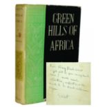Ernest Hemingway Green Hills of AfricaNew York: Charles Scribner's Sons, 1935. First edition,