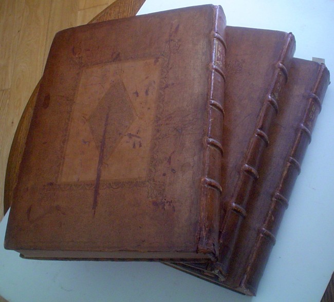 KING JAMES BIBLE. THE HOLY BIBLE.FIRST ROYAL QUARTO EDITION. Two volumes bound into three with - Image 2 of 4