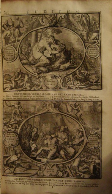 LINDENBERG, JACOB (Publisher) BIBLIAMagnificent antique family bible from the early 18th century. - Image 4 of 4