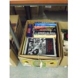 A collection of books, WWII and military