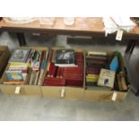 A collection of books, various subjects,