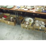 A collection of miscellaneous china; gla