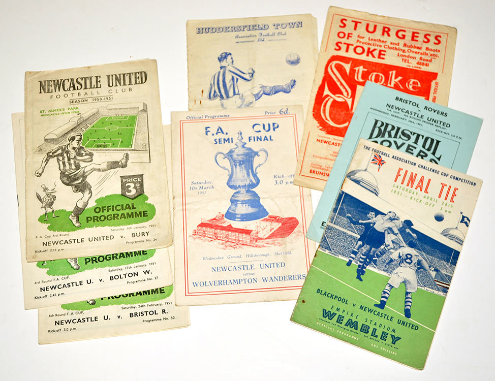 1950-1951 FA Cup Fixture Programmes: