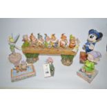 Walt Disney Showcase Collection figures, to include: Seven Dwarfs,