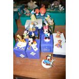 Royal Doulton Disney figurines, to include: Mickey Mouse, MM1; Mini Mouse, MM2; Pluto,