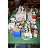 A quantity of Disney character figures by Lennox, Burago, Capodimonte,