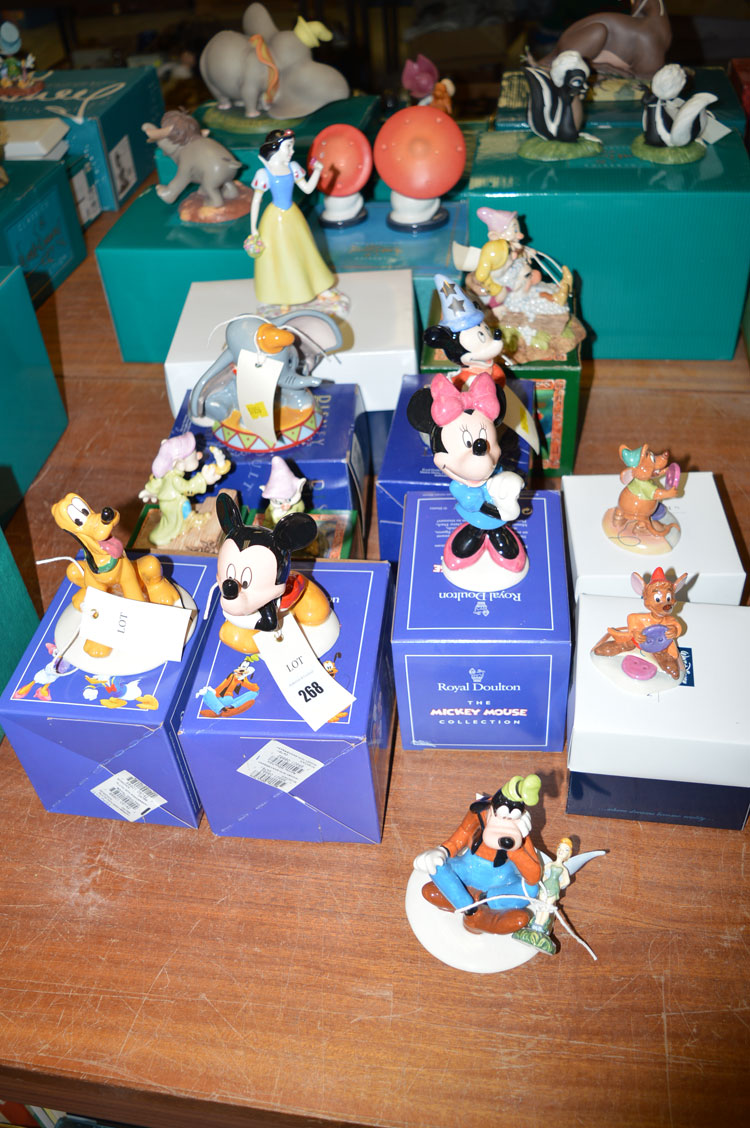 Royal Doulton Disney figurines, to include: Mickey Mouse, MM1; Mini Mouse, MM2; Pluto, - Image 2 of 2