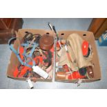 Horse riding equipment, to include: stirrups, brushes, whips, head collars, leading reins, etc.