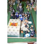 A quantity of policemen figures by Honeysuckle, Camberwick Green, Royal Worcester,