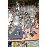 A quantity of silver plated ware,