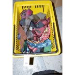 A quantity of ties; The Windsor Collection tie rack; etc.