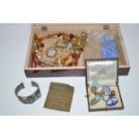 Earrings, including a pair of Wedgwood earrings; costume jewellery,