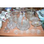 A quantity of pressed and other glassware,