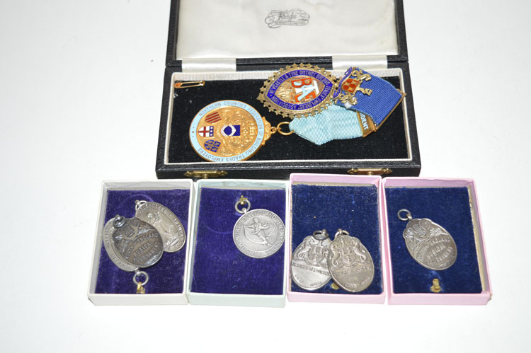 North Eastern interest medals and medallions, for Trade and Music,