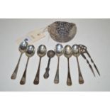 A Georgian silver tablespoon,