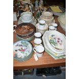 A quantity of Collectors' plates; a Wedgwood 'English Cottage Collection' part dinner service;