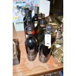 A collection of eight bottles of wines by Hardys; Lindeman; Oyster Bay; etc.