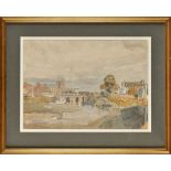 Karl Hagerdon
"TOWNSCAPE"
signed and dated '51
watercolour
38 x 53cms; 15 x 20 3/4in.