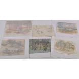 Leonard Charles Evetts
NORTHUMBRIAN LANDSCAPES
four signed and one dated 1977
watercolours
19.