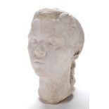 John Robert Murray McCheyne
BUST OF A GIRL
hollow cast plaster
31cms; 12 1/4in. high.