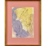 Marc Chagall
"ANGE DU PARADIS (ANGEL OF PARADISE)"
signed in the stone
colour lithograph,