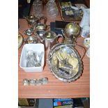 A quantity of silver plated ware,