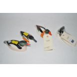 Four 'Peter Scott' approved Beswick ducks, Shelduck 1527, Shoveler 1528,