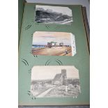 An album of old postcards.