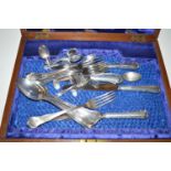 A quantity of Continental silver cutlery,