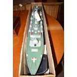 A ship's model of a naval torpedo boat, No. 171.