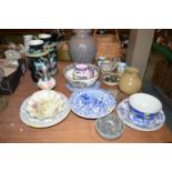 A quantity of decorative ceramics, to include: Delft ware,