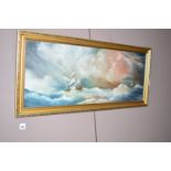 An oil painting - Stormy shipping scene with rescuers, by Paul J. Wintrip, signed.