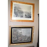 Antique engravings - "Ancient Italy", after J. M. W.