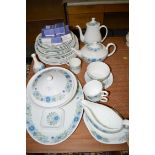 A Royal Doulton 'Clementine' pattern part dinner and tea service,