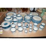 A large quantity of Wedgwood 'Blue Pacific' pattern tea, dinner and breakfast ware.