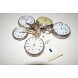 A silver cased pocket watch, by J. W. Johnston & Son., Carlisle; another by Kuss & Co.