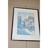 A watercolour - "In Abbeville", by Victor Noble Rainbird, signed and inscribed.