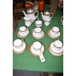 A Paragon 'Athena' tea service for six, with gilt decoration.