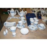 A Coalport 'Revelry' pattern dinner, tea and coffee set, approximately six place settings,