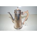 A silver coffee pot, by Reid & Sons, London, 1962,