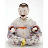 German figure of a nodding Chinaman, after Meissen, with nodding head and moving tongue,