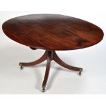A Regency mahogany breakfast table,