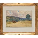 John Atkinson
(1863-1924)
HARVESTERS IN A FIELD
signed
watercolour
27.5 x 43cms; 10 3/4 x 16 3/4in.