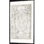 William Hole
(16th/17th Century)
"BRITANNIA"
published c.1586
title plate engraving
26.5 x 16.