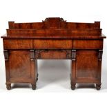 An early 19th Century mahogany pedestal sideboard,