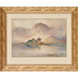William John Baker
(1865-1938)
A RUINED CASTLE ON A LOCH-SHORE
signed
watercolour
30 x 42.