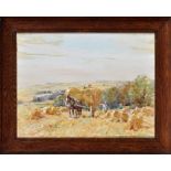 James Edgar Mitchell
(1871-1922)
HAYMAKING NEAR HEXHAM
watercolour heightened with white
29 x 38cms;