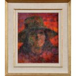 Leszek T*** Muszynski
(Contemporary)
WOMAN IN A BROAD-BRIMMED HAT
signed front and verso
oil on