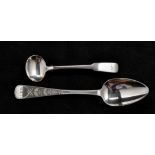 A Victorian teaspoon, by John le Gallais, Jersey c.