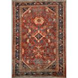 An antique Ziegler Mahal rug,